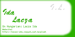 ida lacza business card